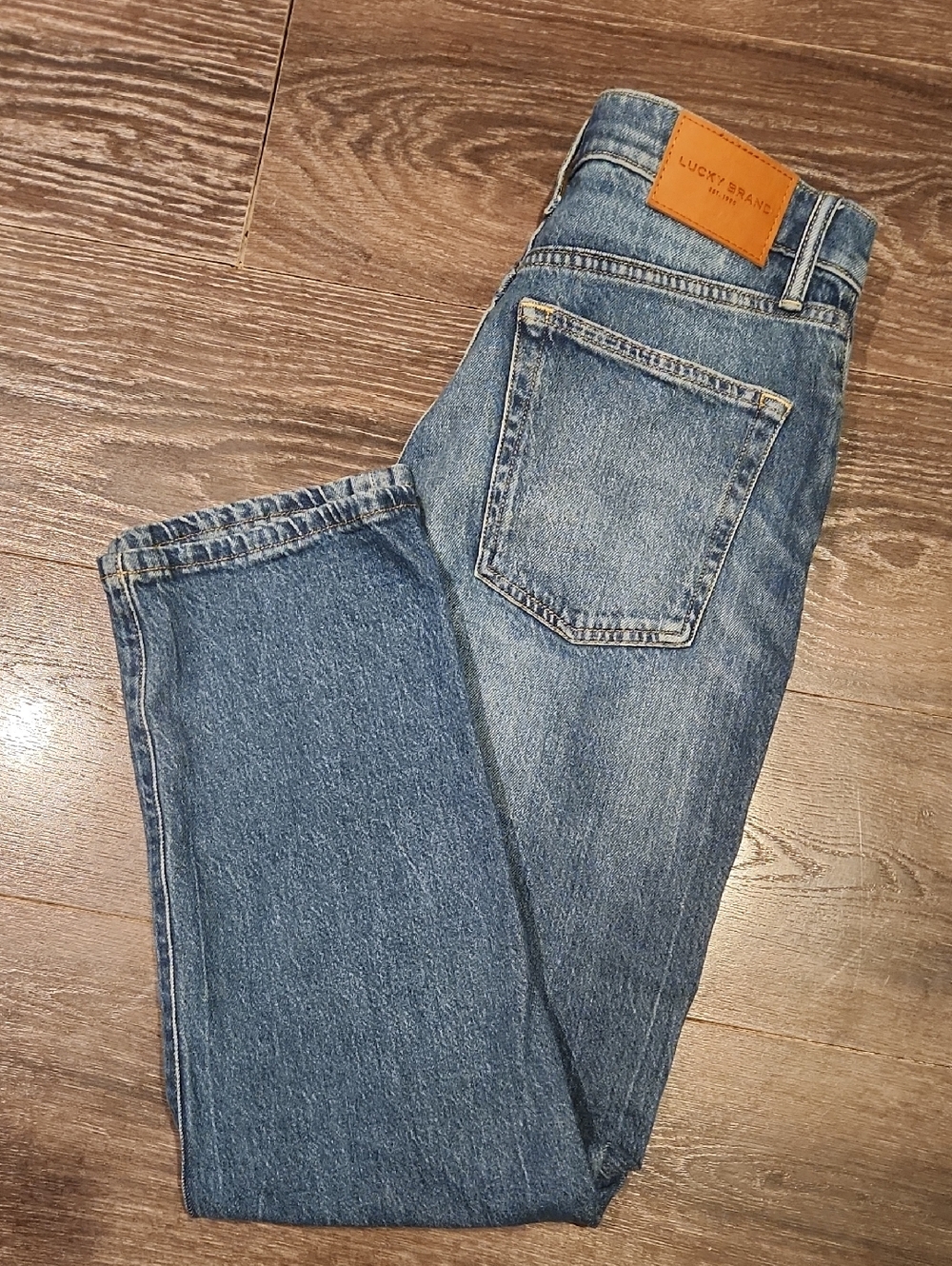 ❤️ NWOT! LUCKY BRAND 90S HIGH RISE LOOSE STRAIGHT CROP JEANS, 6 (28) - Picture 14 of 16